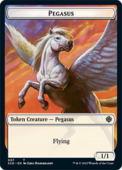 Pegasus // Thopter Double-Sided Token [Starter Commander Decks] | Deep Dive Games St. Marys