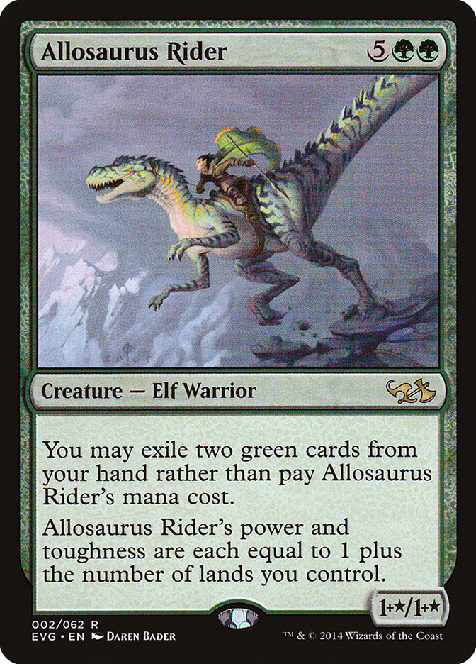 Allosaurus Rider (Elves vs. Goblins) [Duel Decks Anthology] | Deep Dive Games St. Marys