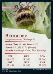 Beholder Art Card [Dungeons & Dragons: Adventures in the Forgotten Realms Art Series] | Deep Dive Games St. Marys