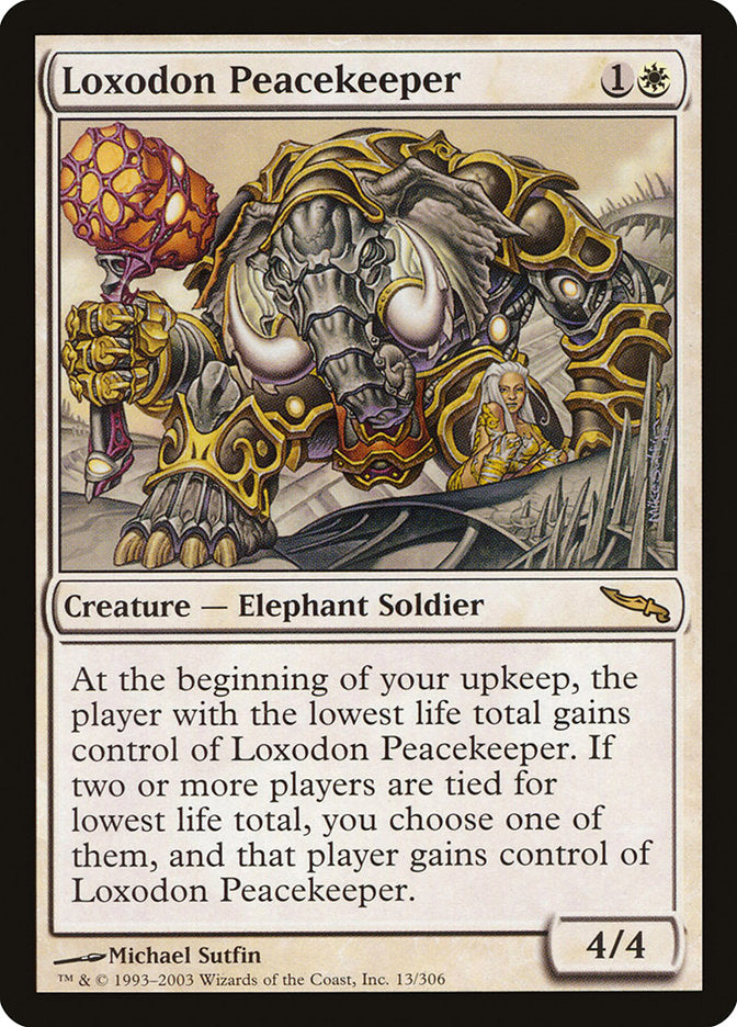 Loxodon Peacekeeper [Mirrodin] | Deep Dive Games St. Marys