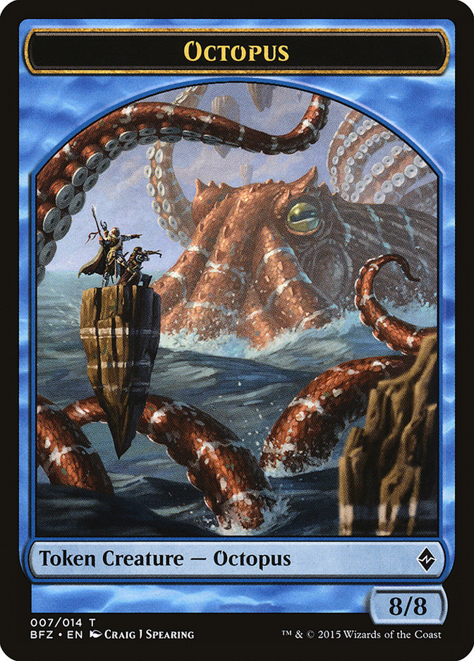 Octopus Token [Battle for Zendikar Tokens] | Deep Dive Games St. Marys