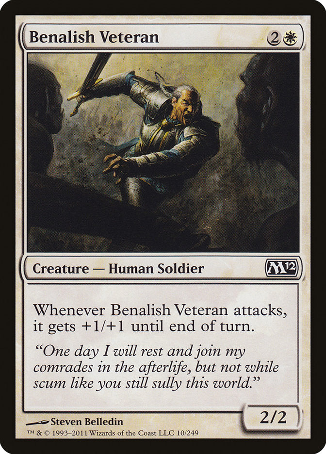 Benalish Veteran [Magic 2012] | Deep Dive Games St. Marys