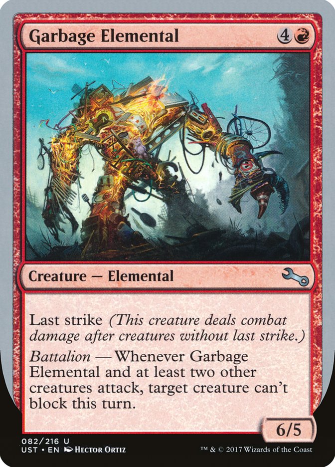 Garbage Elemental (6/5 Creature) [Unstable] | Deep Dive Games St. Marys