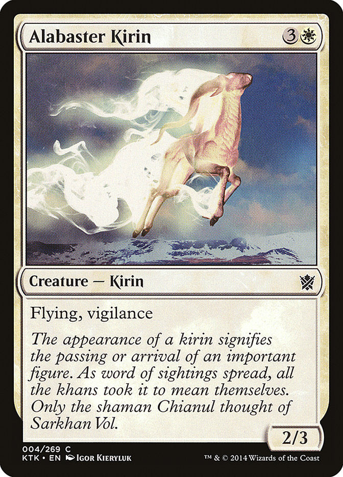 Alabaster Kirin [Khans of Tarkir] | Deep Dive Games St. Marys