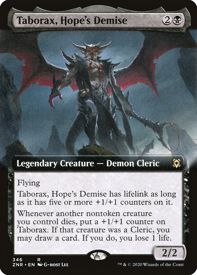 Taborax, Hope's Demise (Extended Art) [Zendikar Rising] | Deep Dive Games St. Marys