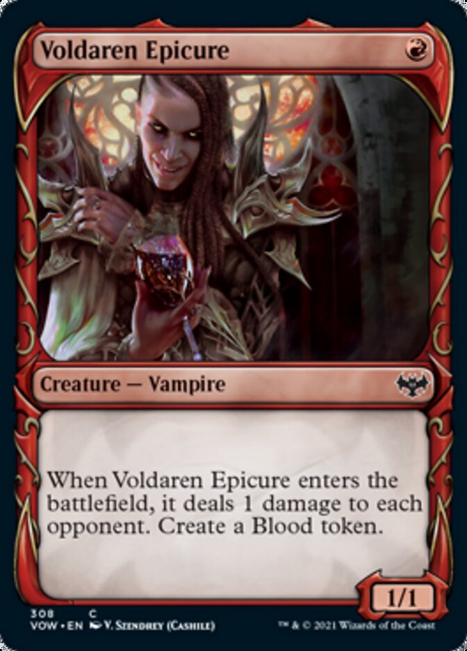 Voldaren Epicure (Showcase Fang Frame) [Innistrad: Crimson Vow] | Deep Dive Games St. Marys