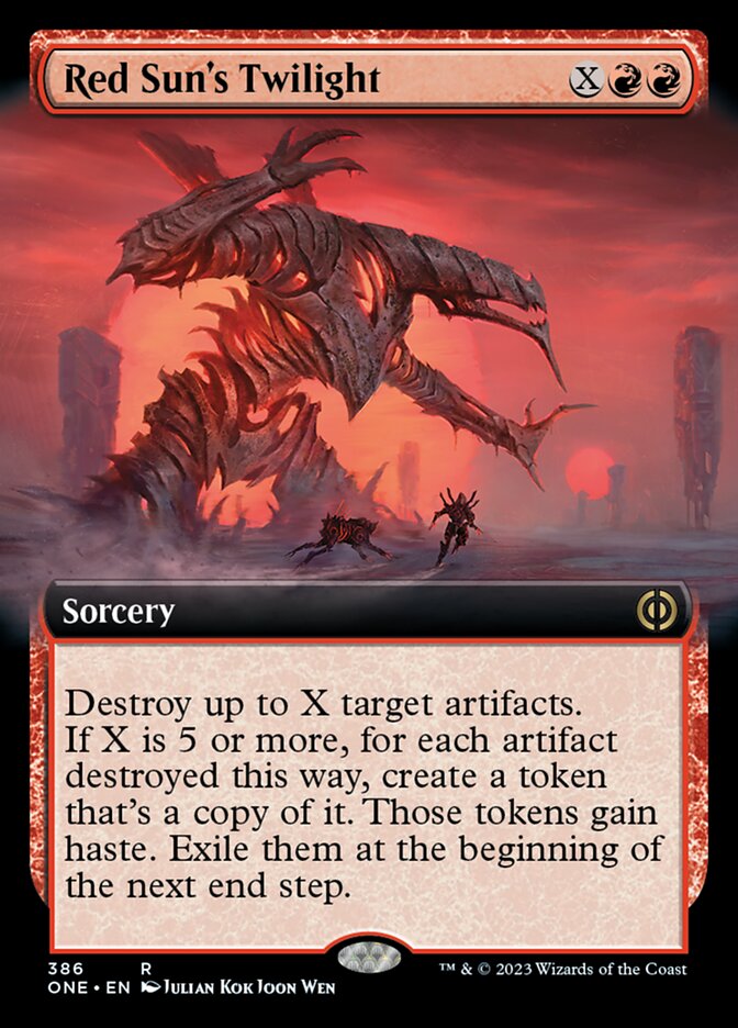 Red Sun's Twilight (Extended Art) [Phyrexia: All Will Be One] | Deep Dive Games St. Marys