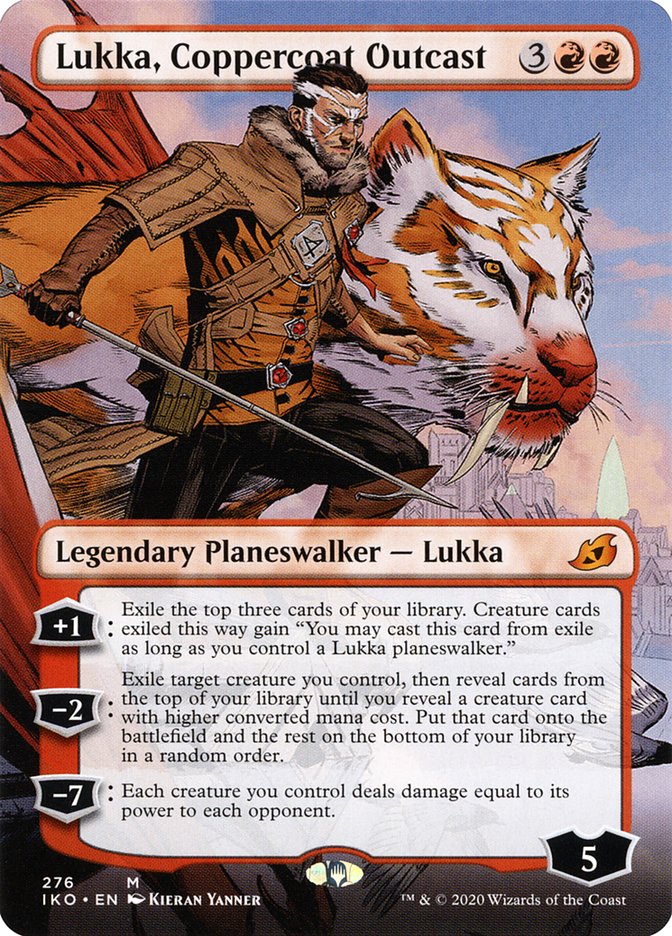 Lukka, Coppercoat Outcast (Borderless) [Ikoria: Lair of Behemoths] | Deep Dive Games St. Marys