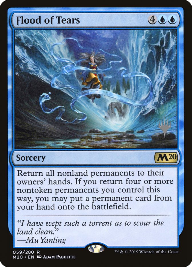 Flood of Tears (Promo Pack) [Core Set 2020 Promos] | Deep Dive Games St. Marys