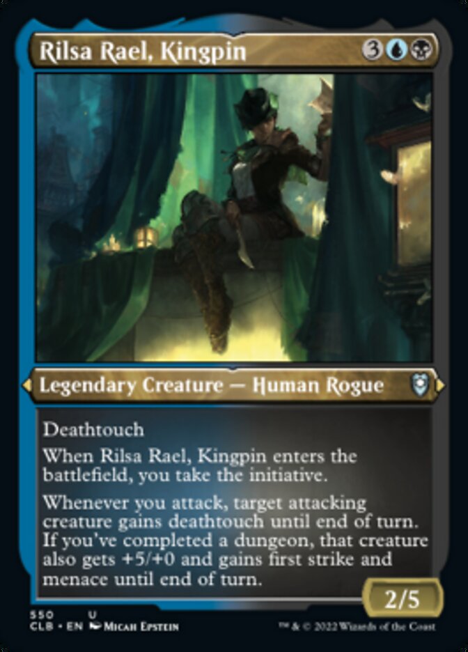 Rilsa Rael, Kingpin (Foil Etched) [Commander Legends: Battle for Baldur's Gate] | Deep Dive Games St. Marys