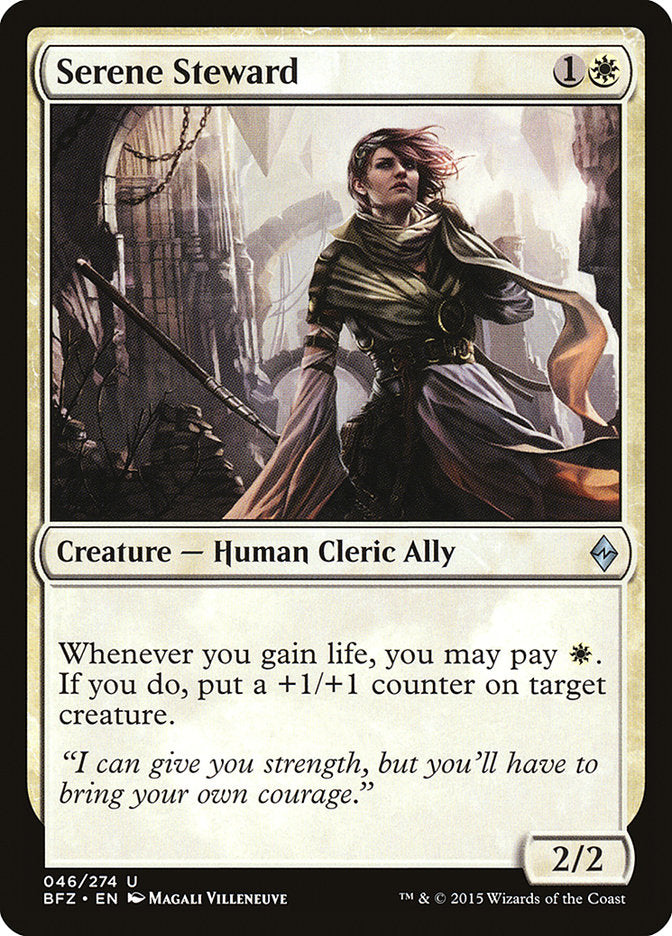 Serene Steward [Battle for Zendikar] | Deep Dive Games St. Marys