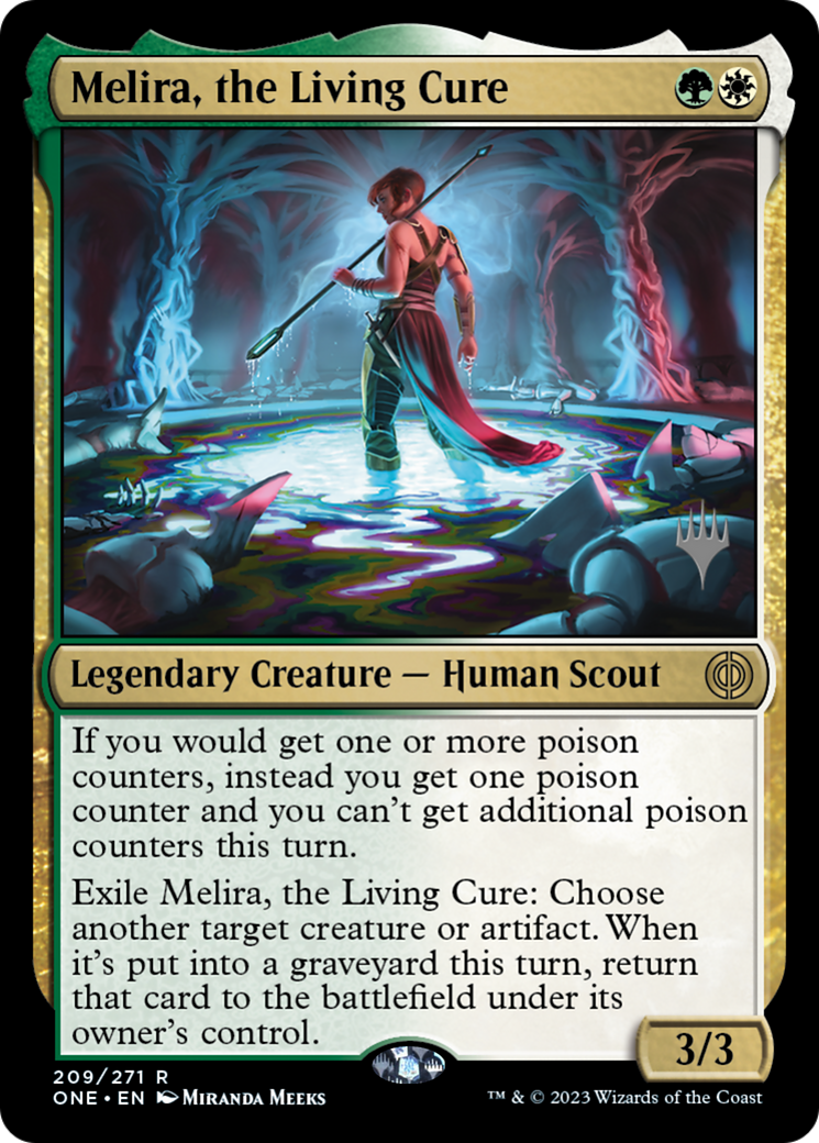 Melira, the Living Cure (Promo Pack) [Phyrexia: All Will Be One Promos] | Deep Dive Games St. Marys