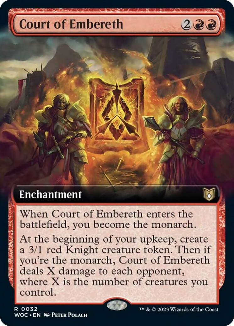 Court of Embereth (Extended Art) [Wilds of Eldraine Commander] | Deep Dive Games St. Marys