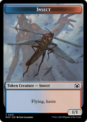 Soldier // Insect Double-Sided Token [March of the Machine Commander Tokens] | Deep Dive Games St. Marys