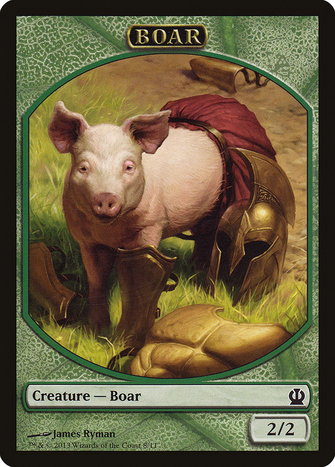 Boar Token [Theros Tokens] | Deep Dive Games St. Marys