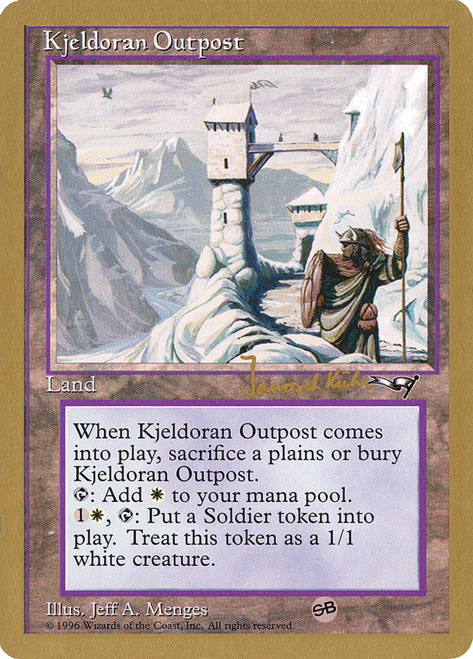 Kjeldoran Outpost (Janosch Kuhn) [World Championship Decks 1997] | Deep Dive Games St. Marys