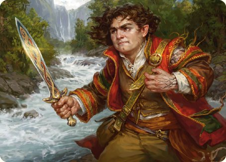 Frodo Baggins Art Card (16/81) [The Lord of the Rings: Tales of Middle-earth Art Series] | Deep Dive Games St. Marys