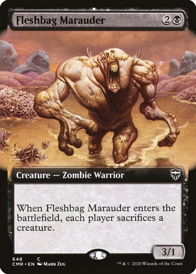 Fleshbag Marauder (Extended Art) [Commander Legends] | Deep Dive Games St. Marys