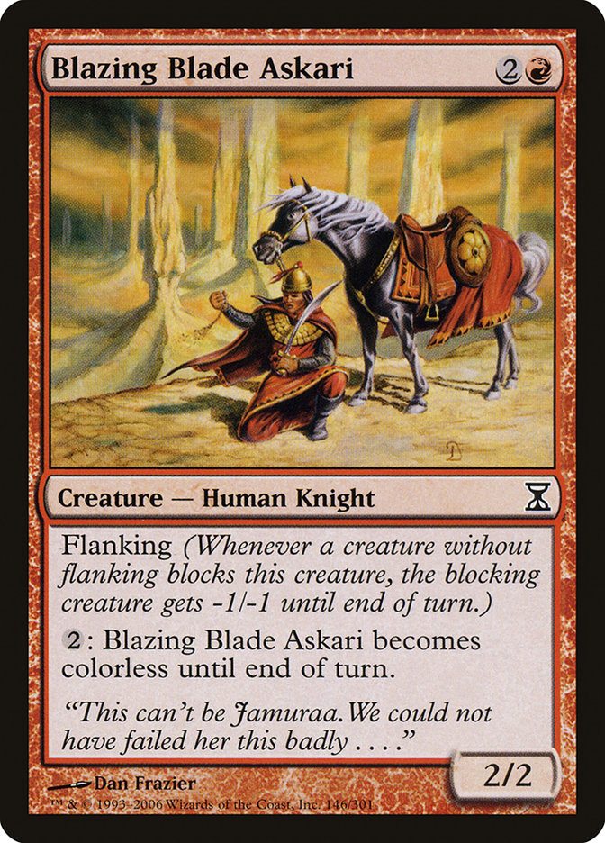 Blazing Blade Askari [Time Spiral] | Deep Dive Games St. Marys