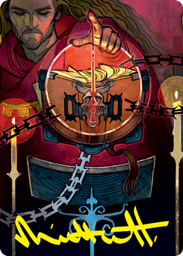 Sign in Blood Art Card (Gold-Stamped Signature) [Strixhaven: School of Mages Art Series] | Deep Dive Games St. Marys