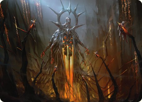 Solphim, Mayhem Dominus Art Card [Phyrexia: All Will Be One Art Series] | Deep Dive Games St. Marys