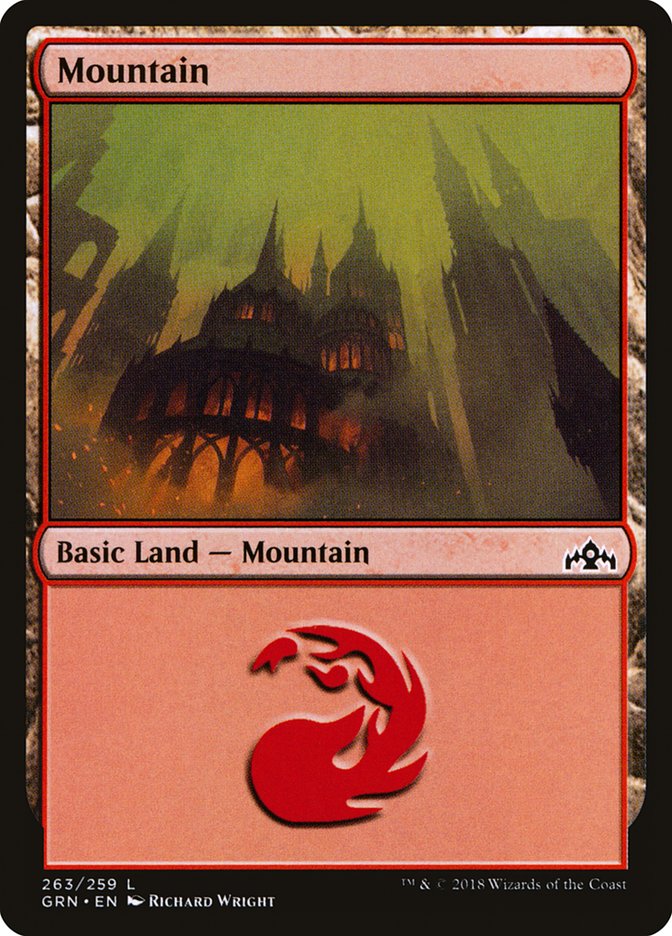 Mountain (263) [Guilds of Ravnica] | Deep Dive Games St. Marys