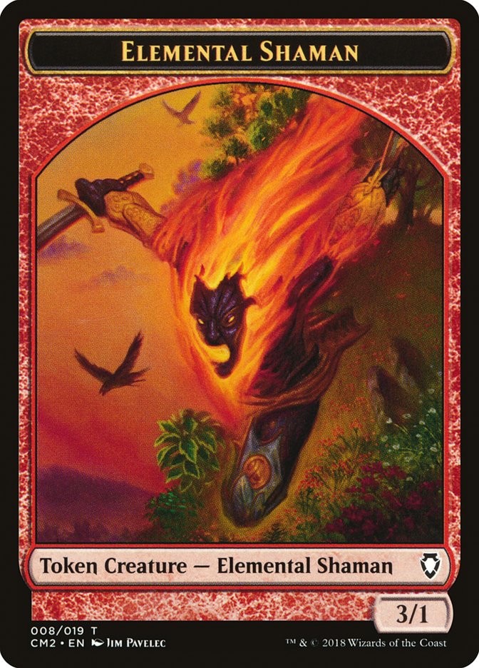 Elemental Shaman Token [Commander Anthology Volume II Tokens] | Deep Dive Games St. Marys