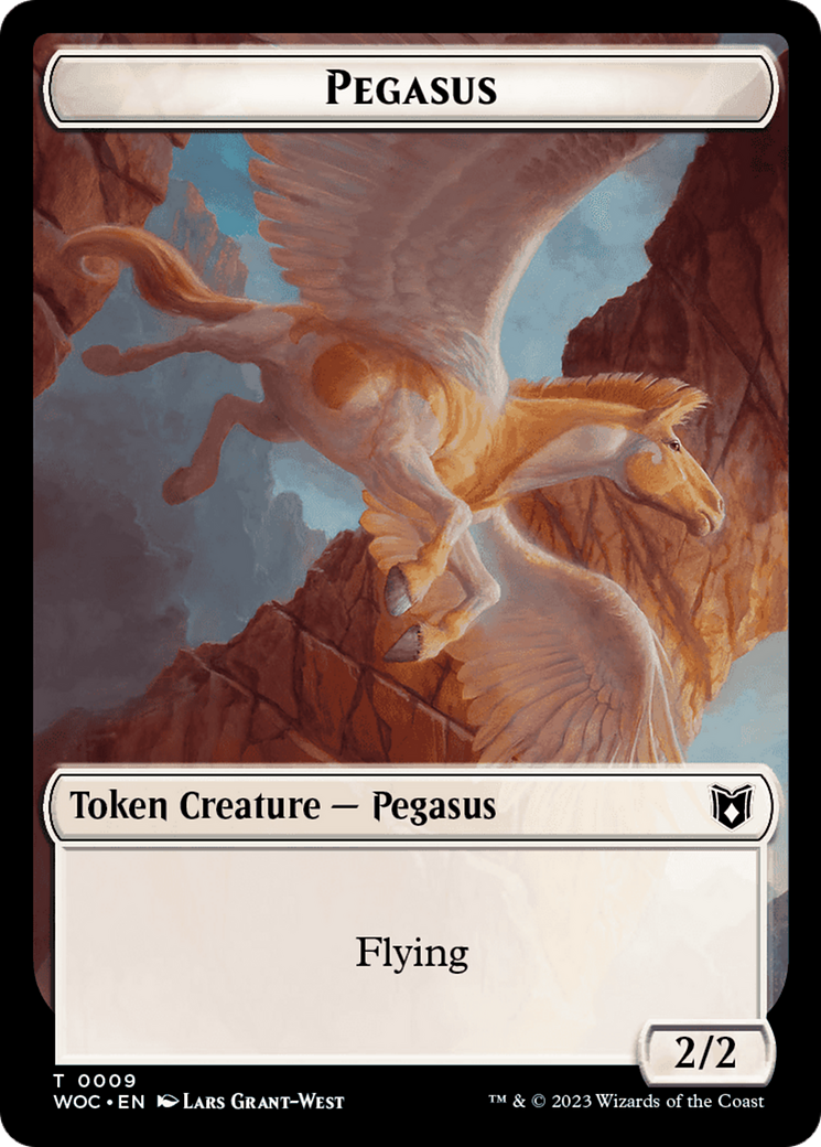 Pirate // Pegasus Double-Sided Token [Wilds of Eldraine Commander Tokens] | Deep Dive Games St. Marys