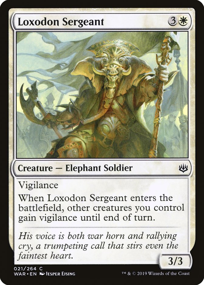 Loxodon Sergeant [War of the Spark] | Deep Dive Games St. Marys