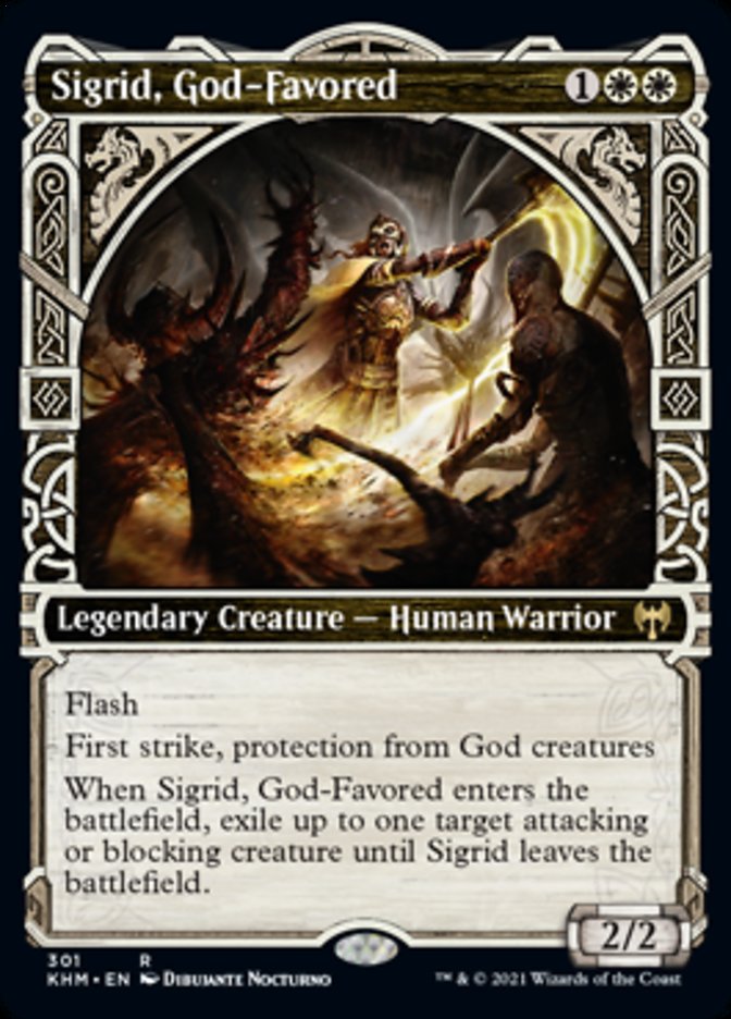 Sigrid, God-Favored (Showcase) [Kaldheim] | Deep Dive Games St. Marys