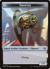 Faerie Rogue // Thopter Double-Sided Token [Zendikar Rising Commander Tokens] | Deep Dive Games St. Marys