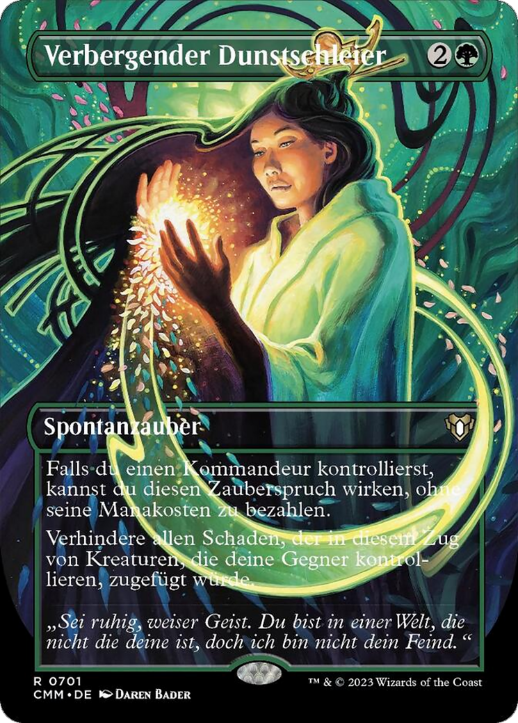 Obscuring Haze (Borderless Alternate Art) [Commander Masters] | Deep Dive Games St. Marys