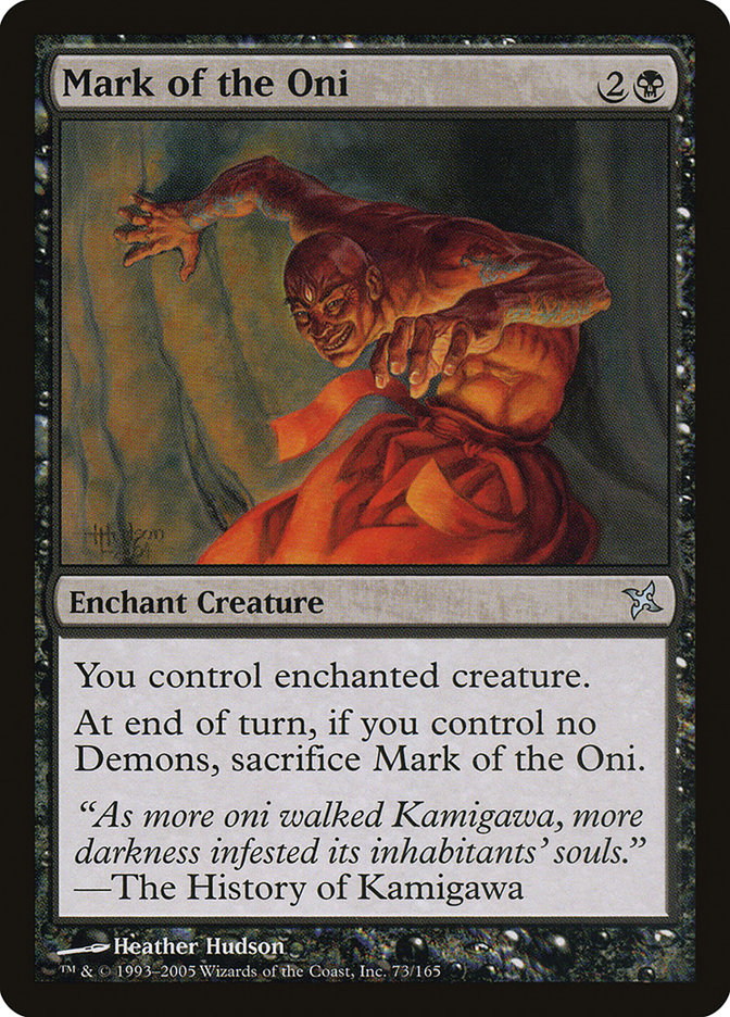 Mark of the Oni [Betrayers of Kamigawa] | Deep Dive Games St. Marys