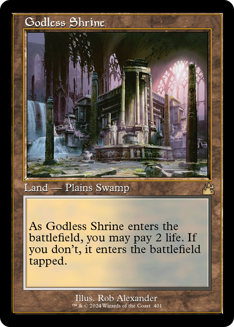 Godless Shrine (Retro) [Ravnica Remastered] | Deep Dive Games St. Marys