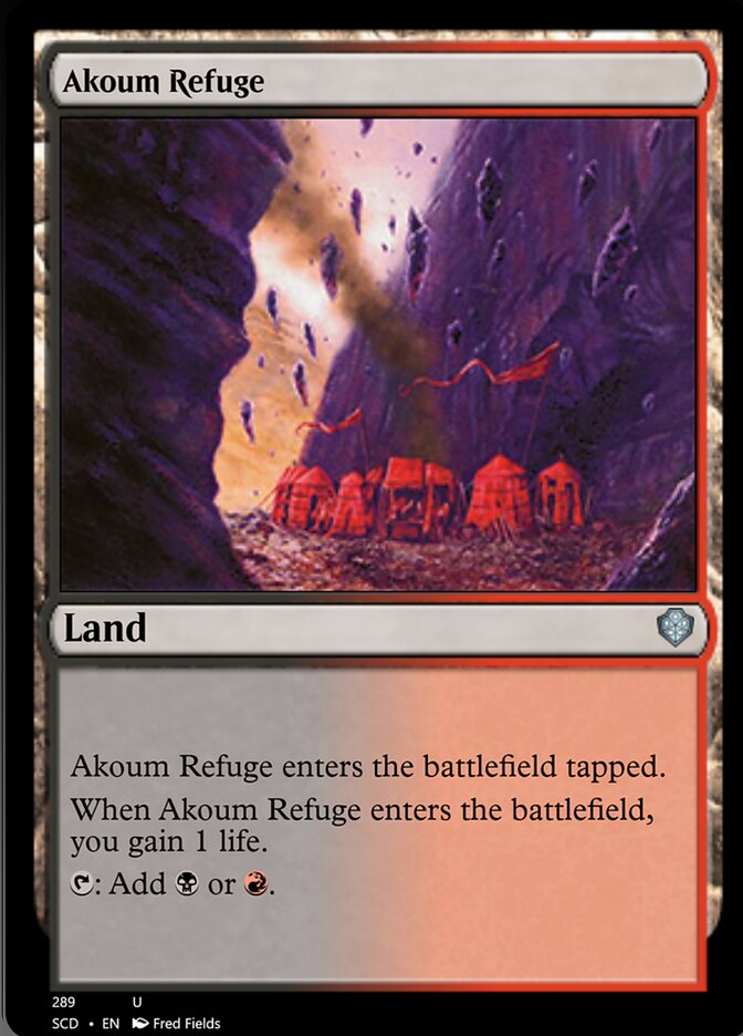 Akoum Refuge [Starter Commander Decks] | Deep Dive Games St. Marys