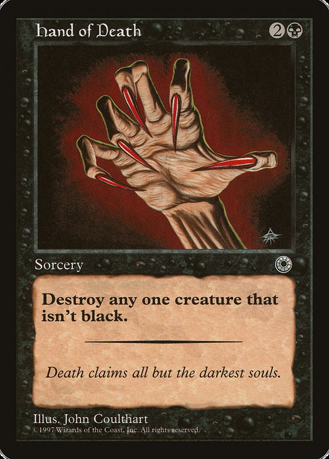 Hand of Death (Without Creature Color Explanation) [Portal] | Deep Dive Games St. Marys