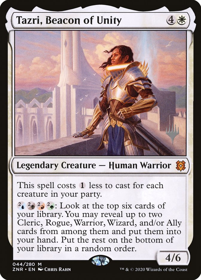 Tazri, Beacon of Unity (Promo Pack) [Zendikar Rising Promos] | Deep Dive Games St. Marys