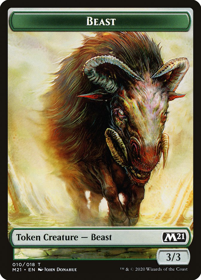 Beast Token [Core Set 2021 Tokens] | Deep Dive Games St. Marys