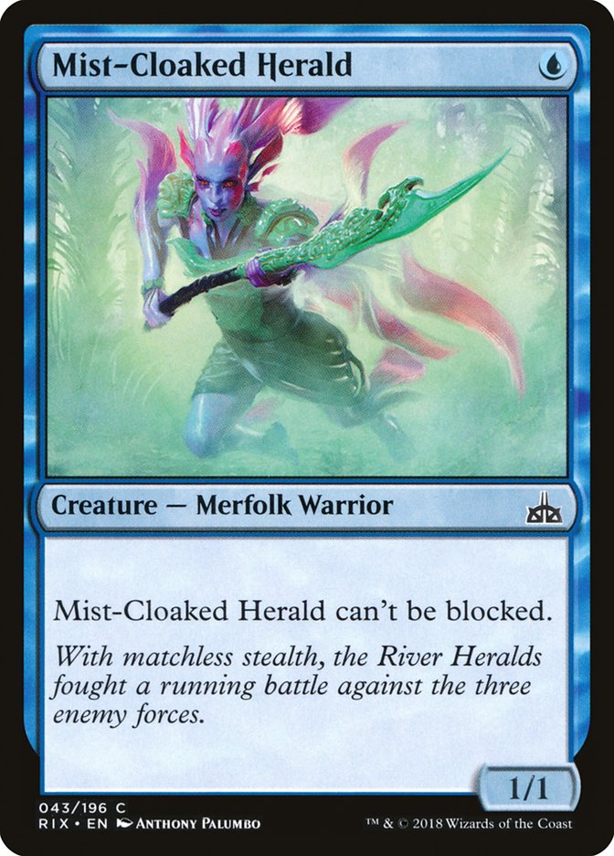 Mist-Cloaked Herald [Rivals of Ixalan] | Deep Dive Games St. Marys