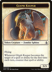 Glyph Keeper // Warrior Double-Sided Token [Amonkhet Tokens] | Deep Dive Games St. Marys