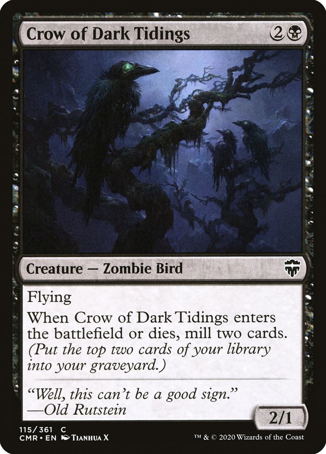 Crow of Dark Tidings [Commander Legends] | Deep Dive Games St. Marys