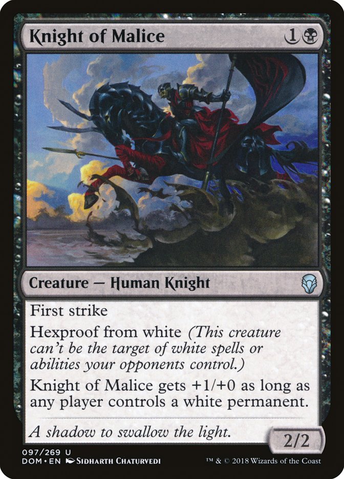 Knight of Malice [Dominaria] | Deep Dive Games St. Marys