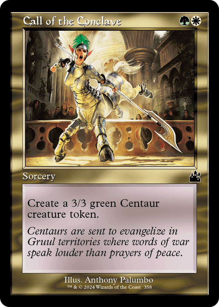 Call of the Conclave (Retro Frame) [Ravnica Remastered] | Deep Dive Games St. Marys