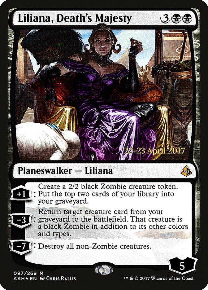 Liliana, Death's Majesty [Amonkhet Prerelease Promos] | Deep Dive Games St. Marys