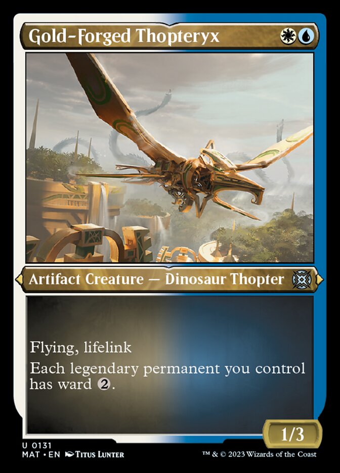 Gold-Forged Thopteryx (Foil Etched) [March of the Machine: The Aftermath] | Deep Dive Games St. Marys