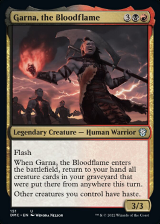 Garna, the Bloodflame [Dominaria United Commander] | Deep Dive Games St. Marys
