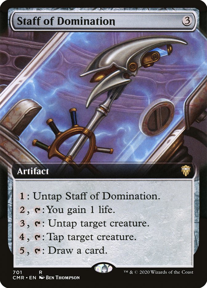 Staff of Domination (Extended Art) [Commander Legends] | Deep Dive Games St. Marys