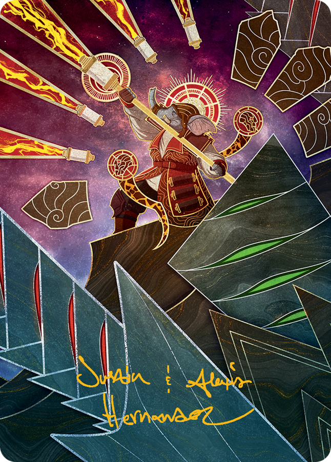 Quintorius, Loremaster Art Card (63) (Gold-Stamped Signature) [March of the Machine Art Series] | Deep Dive Games St. Marys