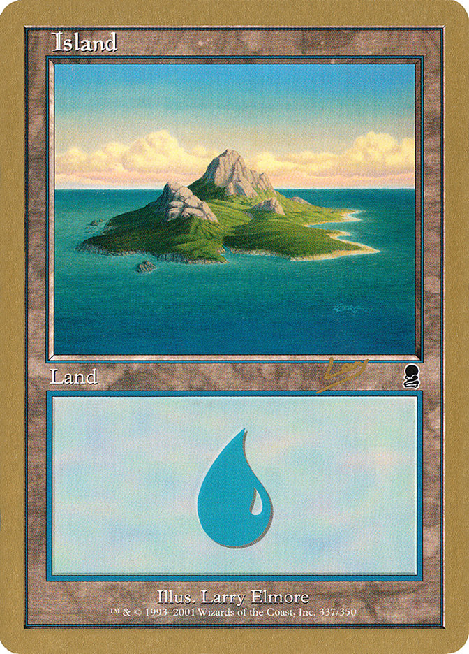 Island (rl337) (Raphael Levy) [World Championship Decks 2002] | Deep Dive Games St. Marys