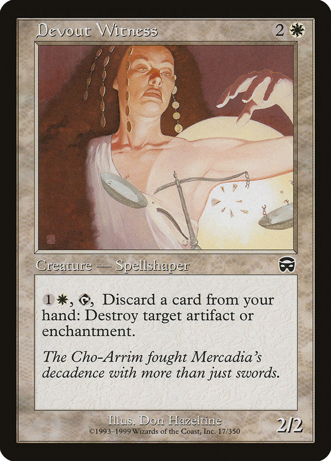 Devout Witness [Mercadian Masques] | Deep Dive Games St. Marys